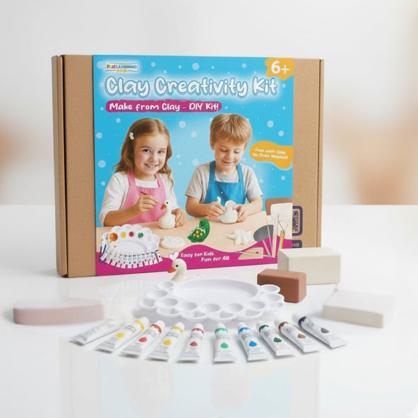 Clay Creativity Kit for Kids – Shape, Paint & Imagine Without Limits! - Fun Learning Kuwait 