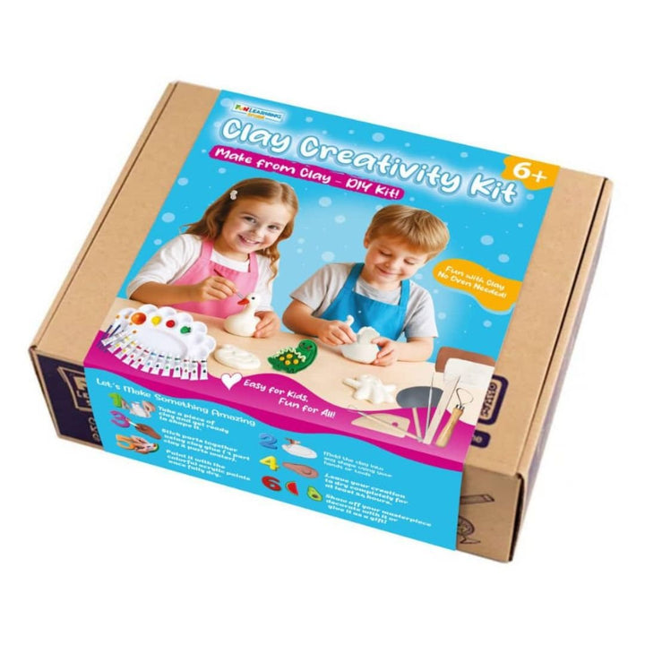 Clay Creativity Kit for Kids – Shape, Paint & Imagine Without Limits! - Fun Learning Kuwait 