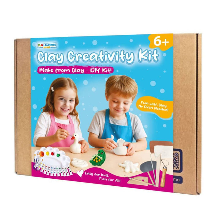 Clay Creativity Kit for Kids – Shape, Paint & Imagine Without Limits! - Fun Learning Kuwait 