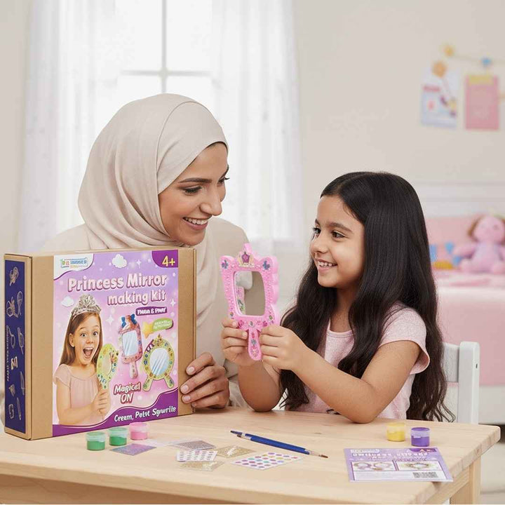 Princess Mirror Craft Kit – Create Your Magical Mirror! Fun Learning Kuwait 