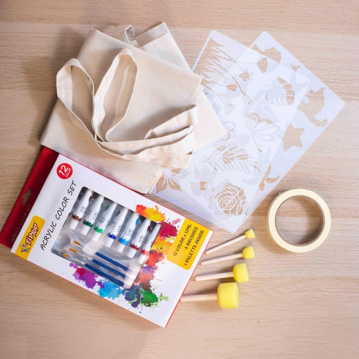 Ultimate DIY Tote Bag Art Set – Create & Shine in Style for Kids - Fun Learning Kuwait 