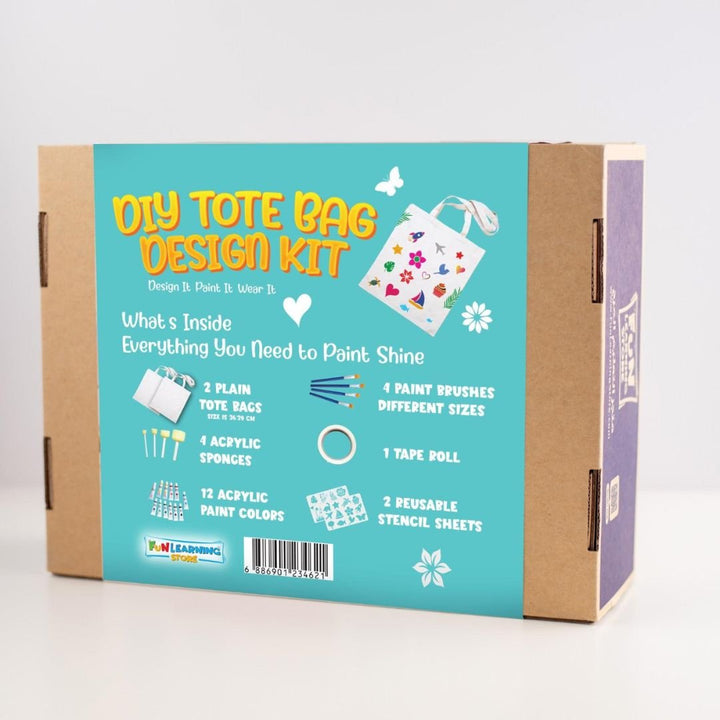 Ultimate DIY Tote Bag Art Set – Create & Shine in Style for Kids - Fun Learning Kuwait 